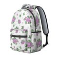 thumbnail image 2 of Pioneer Flower Floral Print Pattern Backpack for School, Cute School Bag with Adjustable Shoulder Straps and Padded Back, 15.3"x11"x7.1", 2 of 5