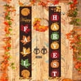 thumbnail image 3 of Happy Fall Porch Sign - Thanksgiving Decorations Outdoor Indoor - Happy Fall Harvest Banner Sign - Fall Autumn Thanksgiving Party Yard Front Door Hanging Decor, 3 of 5