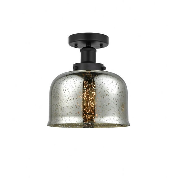 Innovations Lighting - Bell - 1 Light Semi-Flush Mount In Industrial Style-8.25