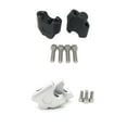 thumbnail image 4 of 2 Pcs Moto Tout-Terrain Aluminium Robuste pour Ensemble de Fixation Fiable Performance Rendant le Processus de Conduite Plus Confortable et Argent, 4 of 9