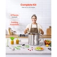 thumbnail image 2 of KFFKFF Canning Supplies Starter Kit, 9 Pieces Stainless Steel Water Bath Canning Kit for Beginners, Canning Tools Set: Pot, Rack, Lid, Funnel, Tongs, Jar Lifter, 2 of 9