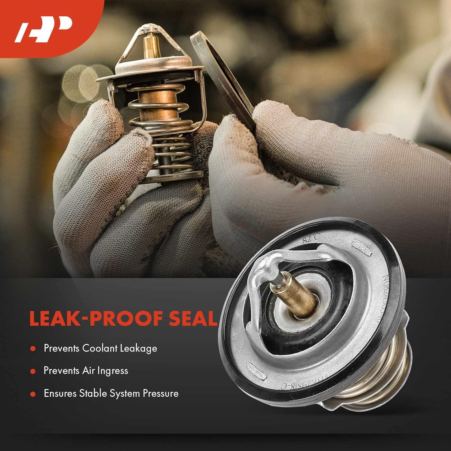 A-Premium Engine Coolant Thermostat Compatible with Toyota 4Runner, Yaris, Supra, Echo, Previa, Prius, T100, Tacoma & Lexus IS300, GS300, SC300 & Mitsubishi Lancer, Outlander & Scion xA, xB