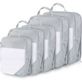 thumbnail image 1 of GFDYREE Compression Packing Cubes for Travel, 5 Set Packing Cubes Travel Essentials, Compressible Packing Cubes Organizers for Carry On Suitcases, 1 of 7