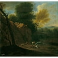 thumbnail image 2 of Johann Franz Nepomuk Lauterer 13x12 Black Ornate Wood Framed Double Matted Museum Art Print Titled: The Evening, 2 of 5