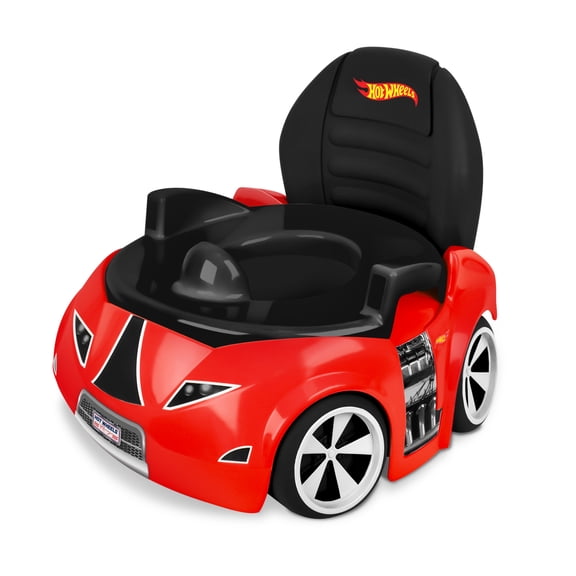 Hot Wheels Race Car Potty Training Toilet With Toddler Seat 12 Months and up Red