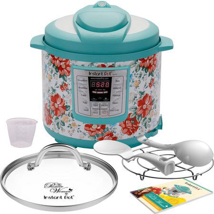 The Pioneer Woman Instant Pot LUX60 Breezy Blossoms 6-Quart 6-in-1  Multi-Use Programmable Pressure Cooker, Slow Cooker, Rice Cooker, Sauté,  Steamer, and Warmer …