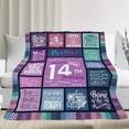 thumbnail image 2 of LHSHID Gifts for 14 Year Old Girl Birthday Gifts for 14 Year Old Girl 14 Year Old Girl Birthday Gifts 14th Birthday Gifts for Girls 14th Birthday Decorations for Girls Throw Blanket 30"x40", 2 of 6