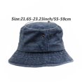 thumbnail image 2 of Slccxzc Distressed Cotton Fisherman Hat, Packable Summer UV Sun Protection Cap, 2 of 7