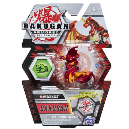 Bakugan Dragonoid Armored Alliance Collectible Action Figure and Trading Card 2"