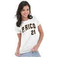 thumbnail image 3 of Puerto Rico Baseball Game Player 21 Womens Slim Fit Graphic Tee Brisco Brands M, 3 of 5