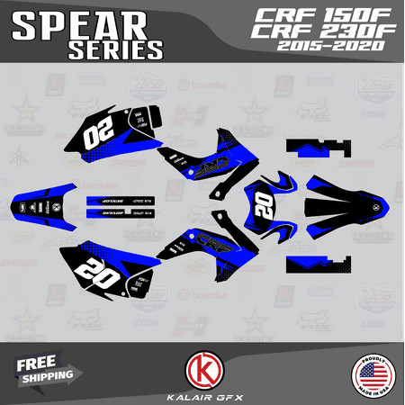 Kalair GFX Graphics Kit for Honda CRF230F (2015-2020) Spear Series