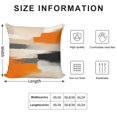 thumbnail image 2 of Orange And Grey Abstract Art Artwork Pillow Covers,Orange And Grey Abstract Art Artwork Throw Pillow Covers 24"×24" ,Living Room Sofa Couch Pillow Covers,Decorative Pillow Covers, 2 of 7