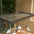 thumbnail image 5 of Rogar Gourmet Rectangle Pot Racks - Copper, Black or Hammered Steel Finish, 5 of 17