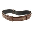 thumbnail image 3 of Medieval Vintage Waist Belt Adjustable PU Leather for Coat Parties T Shirts Brown, 3 of 9