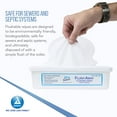 thumbnail image 5 of Dynarex Flush Away 9 x 13 Inch Flushable Wet Wipes with Aloe, Scented, 60 Wipes, 1 Pack, 5 of 6