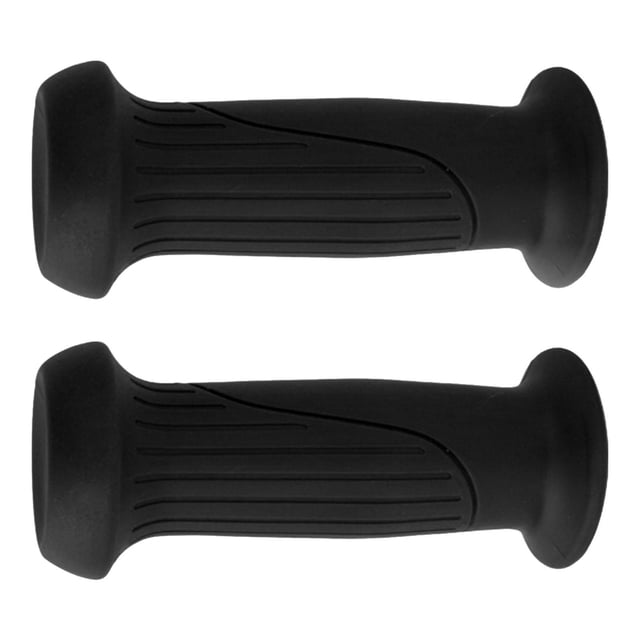 2 empuñaduras de manillar de bicicleta para niños, antideslizantes, de repuesto, de 9,7 cm Negro