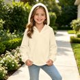 thumbnail image 4 of StSilkitty Kids Hooded Sweatshirts Long Sleeve Pullover Sweatshirt Tops Fall Winter Outdoor Warm Clothes Size 5-16, 4 of 8