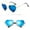 C, variant on Cute Sunglasses Accessories for Women Ac+Metal Trendy Classic Square 70S 80S 90S Vintage Shades Double Bridge Aviators D One Size