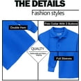 thumbnail image 4 of Galaxy Boys 4-7 Long Sleeve Polo School Uniform Shirt, 4 of 5