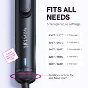 Wavytalk 1.25 inch Airflow Styler Curling Iron, 360° Cool Air Lock in Style for Lasting Curls, Dual voltage, Black