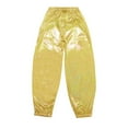 thumbnail image 4 of CHUOU Kids Girls Boys Sparkly Metallic Harem Dance Pants Loose Fit For Modern Hop Street Dancewear For 4-5 Years For 4-5 Years, 4 of 5