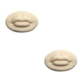 thumbnail image 2 of Scienceny Maquillaje permanente 3D Práctica realista Labio Principiante Piel adhesiva portátil Labios abiertos Suministros de belleza Entrenamiento Blanco 2piezas Scienceny CBP295101, 2 of 6