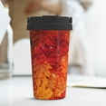 thumbnail image 6 of Fotbe Autumn Leaf Printed Insulated Travel Coffee Mug Spill Proof Leak Proof Stainless Steel Coffee Tumbler Reusable Coffee Cups with Lids Thermos, 6 of 8