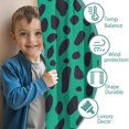 thumbnail image 3 of Blackout Kids Curtains,Green and Black Of Leopard Print Childrens Insulated Curtains Set Of 2,Bedroom Essentials,Toddler Room Decor 52"x84", 3 of 5