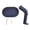 Blue, variant on Riousery Hair Dryer Desktop Stand Metal Stable Anti Slip Space Saving Storage Rack for Airstrait HT01, Blue (6.3 in / 16 cm)