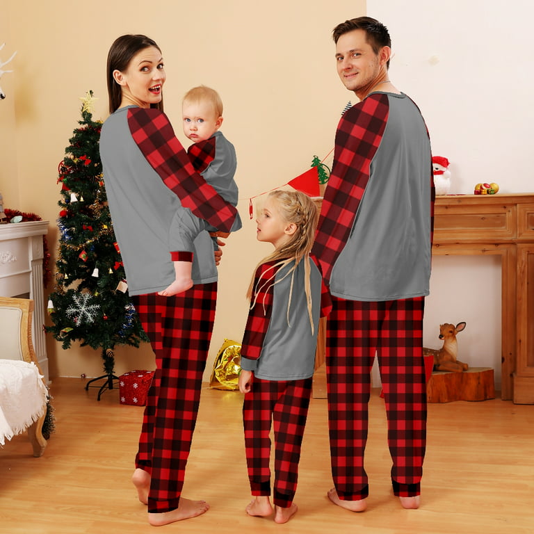 Unisex Kids Matching Family Christmas Long Sleeve Thermal Buffalo