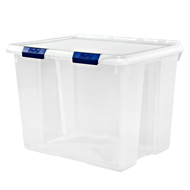 Hefty PROTECT 70 Qt. Clear Storage with Protective Seal ...