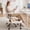 Beige, variant on Pinmoco Cross Legged Office Chair with Arms & Headrest, Ergonomic Criss Cross Chair, Height Adjustable Swivel Desk Chair for Home Office, Olive Green