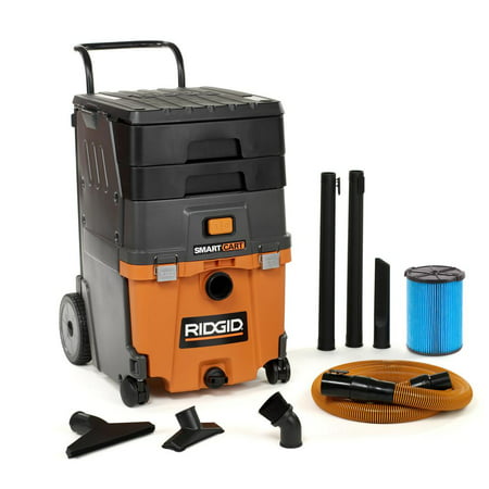 Ridgid Smart Cart WD7000 - Vacuum cleaner - canister - bagless - orange