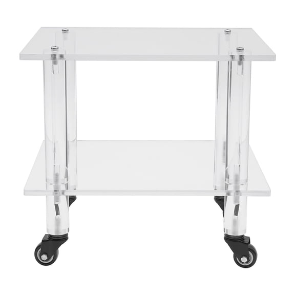 ToppiJoy Under Desk Printer Stand, Acrylic Printer Stand with 4 Wheels Lock Mechanism for Mini 3D Printer, Office Home