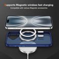 thumbnail image 3 of Allytechgroup Carbon Fiber Case for iPhone 16, Slim Lightweight Magnetic Back Cover Support Wireless Charging Non-Slip Shockproof Anti-Scratch for iPhone 16 Women Men, Blue, 3 of 7