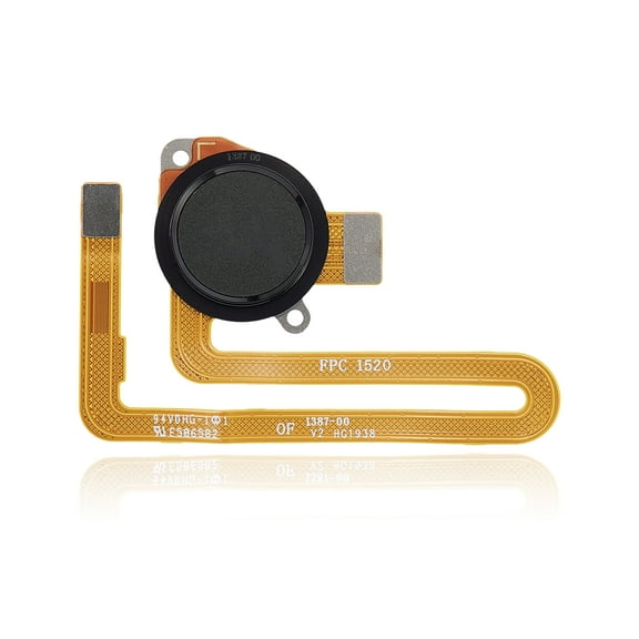 Replacement Fingerprint Reader With Flex Cable Compatible For Motorola Moto G8 Power (XT2041-1 / XT2041-3 / 2020) (Smoke Black)
