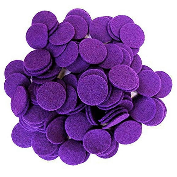 Playfully Ever After Purple Craft Felt Circles (4 Inch - 19pc)