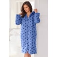 thumbnail image 6 of Dreams & Co. Plus Size Short Hooded Sweatshirt Robe, 6 of 6