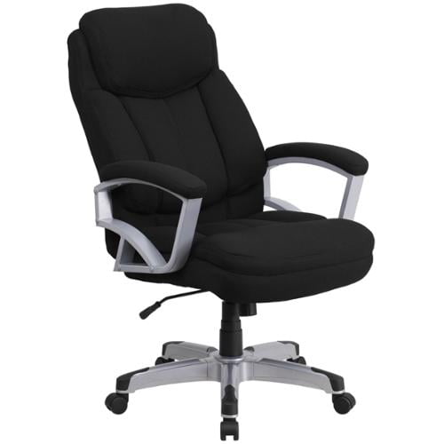 Arton Big and Tall Black Fabric Executive Swivel Adjustable Office