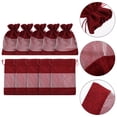 thumbnail image 3 of 10pcs Portable Gift Bags Drawstring Bags Window Gift Bags Burlap Storage Bags, 3 of 8