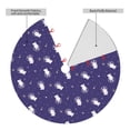 thumbnail image 2 of Pofeuu Astronaut Rabbit Print Christmas Tree Skirt, Merry Christmas Skirt Xmas Tree Ornaments for Xmas Holiday Party Decorations-30", 2 of 7