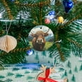 thumbnail image 5 of Funny Christmas Ornament,Funny Christmas Ornament,,Xmas Round Ceramic Pendant, 5 of 6