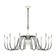 Elk Home 48-Inch Wide Val De Loire Chandelier, Traditional-White Coral