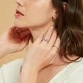 thumbnail image 6 of SFTING 1.2ct Wedding Rings for Women Bridal Ring Sets Round Cut AAAAA CZ Halo Twisting Pave Size 5, 6 of 7