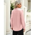 thumbnail image 6 of Zeagoo Satin Blouse for Women Long Sleeve Silk Button Down Shirt Casual Business Dressy Top Spring Fashion Silk Blouse, 6 of 6