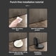 thumbnail image 5 of Tope de puerta de succión Methold Piso Seguro Color cepillado Tipo A, 5 of 6