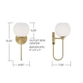 thumbnail image 3 of Capital Lighting 652111-548 Ansley 15" Tall Bathroom Sconce - Brass, 3 of 7