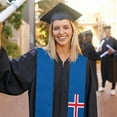 thumbnail image 5 of Iceland Flag Graduation Stole Graduate Shawl Sash Scraf Gift For Abroad Student International Study (Square), 5 of 6