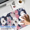 thumbnail image 4 of Long Mouse Pads for Desk,Pioneer Flower Floral Print Pattern Desk Mats on Top Of Desks, Desk Mouse Pad Extra Large with 3mm Non-Slip Base and Stitched Edge for Gaming,Office,Work,Home 31.5"x11.8", 4 of 6