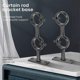 thumbnail image 4 of Double Curtain Rod Bracket Holders - 2-Pack Adjustable Support Brackets for Enhanced Window Treatment Stability and Style, 4 of 5